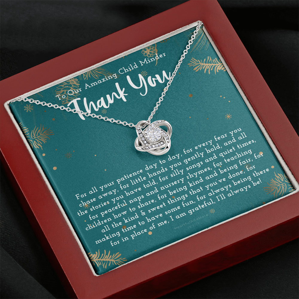 Thank You Gift For Child Minder, Child Minder Appreciation Gift,  Child minder Leaving Gift, Childminder Christmas Gift, Child Minder Necklace