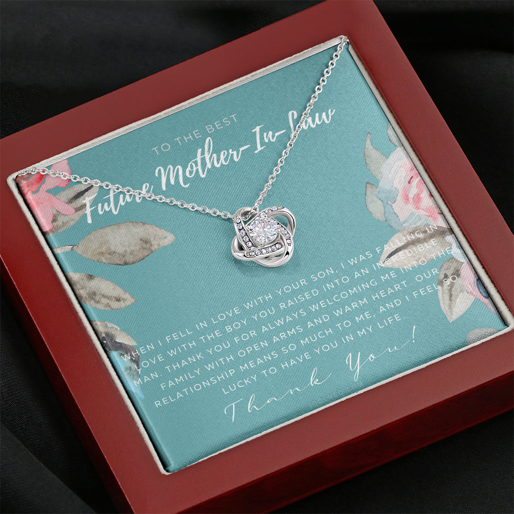 Love Knot Necklace | Future Mother in Law Gift | Mom in Law Jewelry | Mother's Day Gift for Mother-in-Law | Gift for Mother in Law | Mother-in-Law Necklace