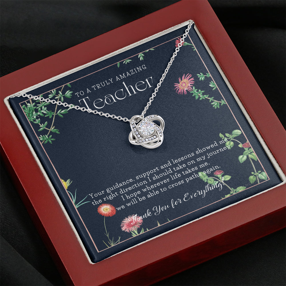 Teacher Gift, Gift for Teacher Necklace, A Truly Amazing Teacher Appreciation Gift