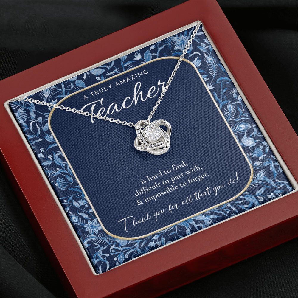 Teacher Gift, Gift for Teacher Necklace, A Truly Amazing Teacher Appreciation Gift, Gorgeous Necklace for Teacher