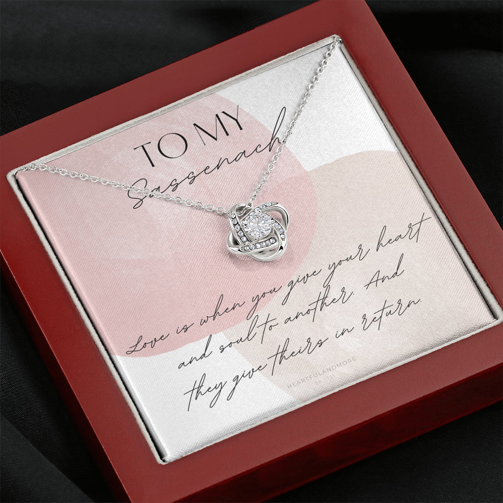 To My Sassenach, Outlander Gift, Outlander Gift Box, Outlander Jewelry, Outlander Gift For Wife, Outlander Charm, Outlander Necklace