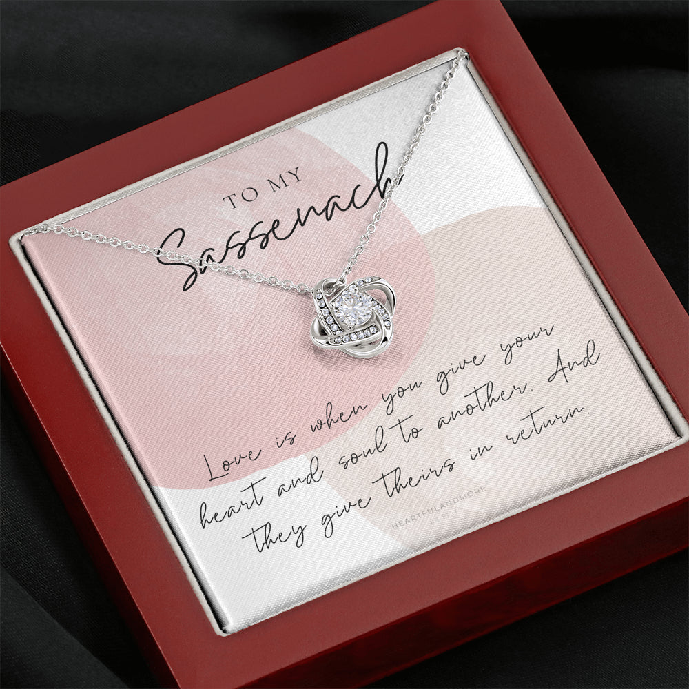 To My Sassenach, Outlander Gift, Outlander Gift Box, Outlander Jewelry, Outlander Gift For Wife, Outlander Charm, Outlander Necklace