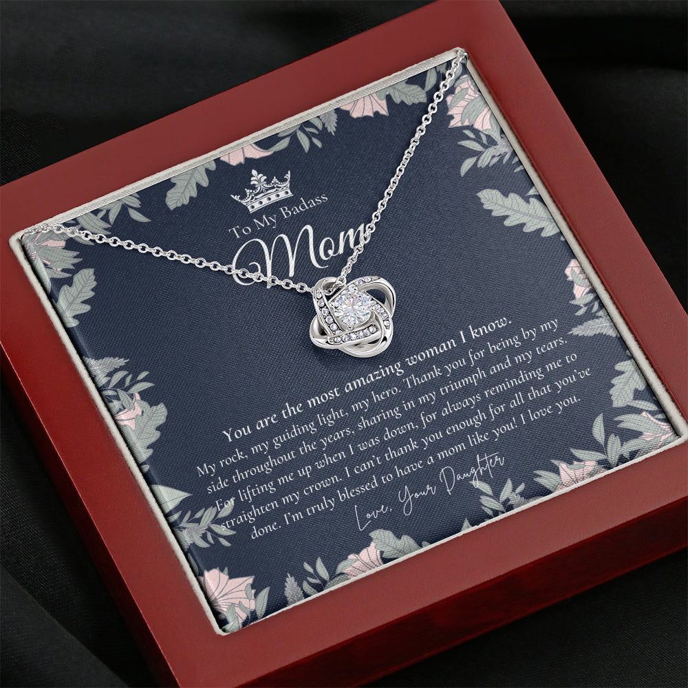 To My Badass Mom Necklace | Badass Mom Gift | Birthday Gift | Gift from Daughter on Wedding Day Mother’s Day Gift | Badass Mom | Love You Mom | Personalized Mothers Necklace | Gift for Mom