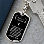 A Parent's Prayer for My Son, Small Gift for Son from Mother, Mother to Son Gift, Fathers to Son Gift, Prayer, Prayer Key Chain for Son, Birthday, Graduation