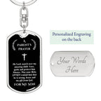 A Parent's Prayer for My Son, Small Gift for Son from Mother, Mother to Son Gift, Fathers to Son Gift, Prayer, Prayer Key Chain for Son, Birthday, Graduation