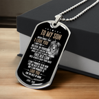 To My Son Gifts, Dad to Son Gifts Ideas, Son Birthday Gifts, Son Graduation Gifts, Personalized Chain Necklace for Son