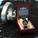 Nephew Graduation Gift from Aunt Uncle, Nephew Graduation Watch, Gift for Nephew, Meaningful Graduation Gift fro Nephew, Unique Nephew Gift