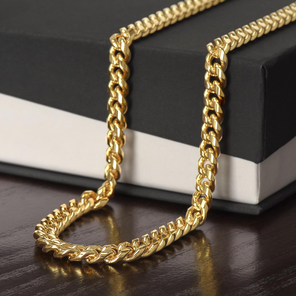 To My Boyfriend, Boyfriend Valentines Day Gift, Unique Boyfriend Birthday Gift, Promise Necklace, Best Gift for Boyfriend, Cuban Chain