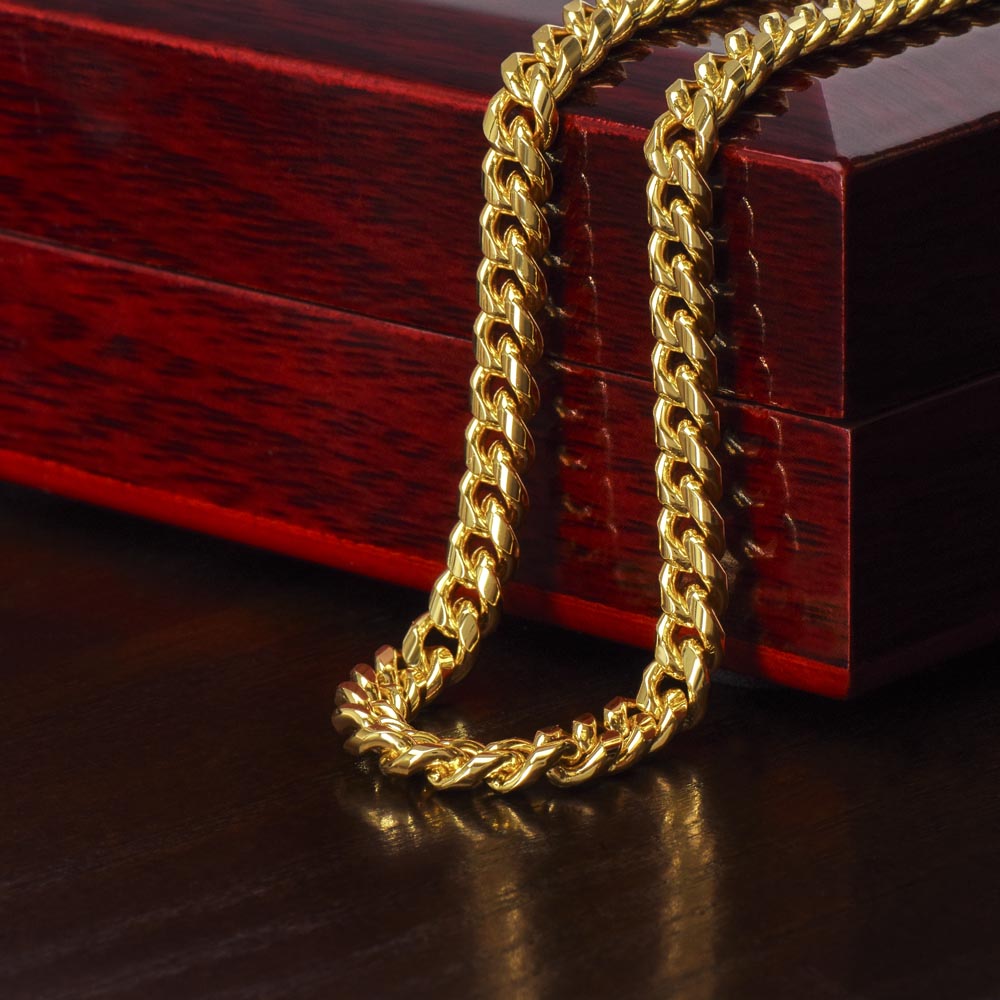 To My Boyfriend, Boyfriend Valentines Day Gift, Unique Boyfriend Birthday Gift, Promise Necklace, Best Gift for Boyfriend, Cuban Chain