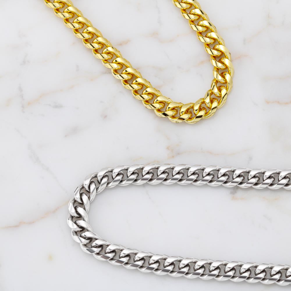 To My Boyfriend, Boyfriend Valentines Day Gift, Unique Boyfriend Birthday Gift, Promise Necklace, Best Gift for Boyfriend, Cuban Chain