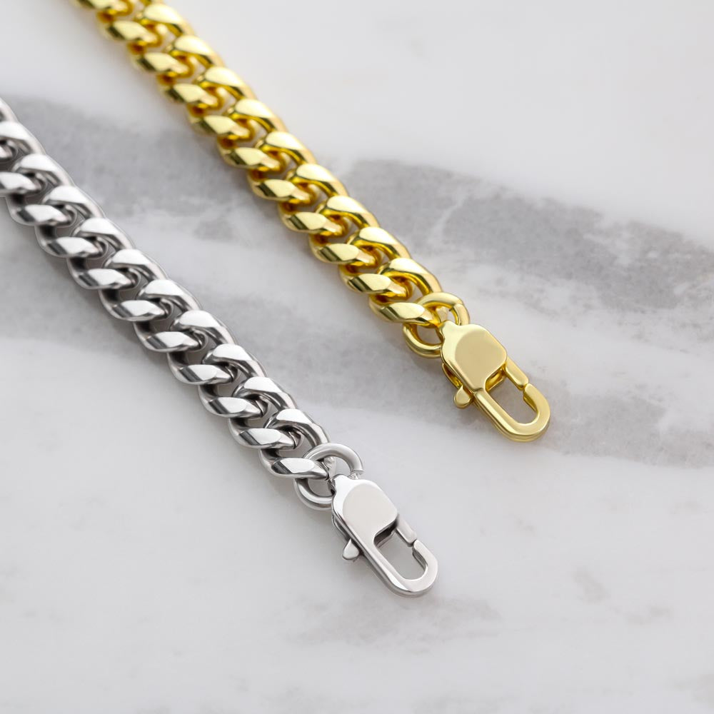 To My Boyfriend, Boyfriend Valentines Day Gift, Unique Boyfriend Birthday Gift, Promise Necklace, Best Gift for Boyfriend, Cuban Chain