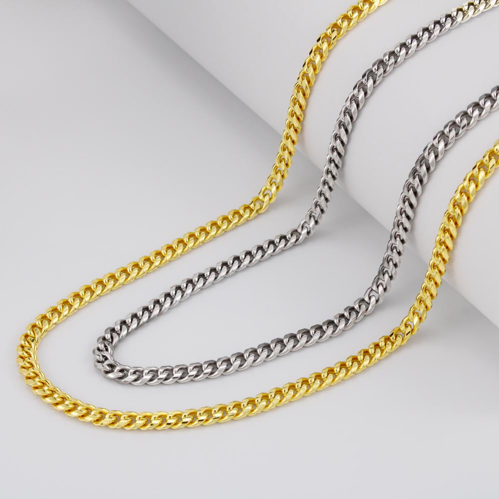 To My Boyfriend, Boyfriend Valentines Day Gift, Unique Boyfriend Birthday Gift, Promise Necklace, Best Gift for Boyfriend, Cuban Chain