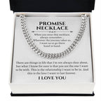 Promise Necklace For Him, Promise Jewelry For Him, Gifts For Boyfriend, Boyfriend Necklace, Valentines Day, 1 Year Anniversary Gifts for Him