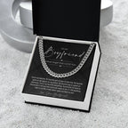 To My Boyfriend, Boyfriend Valentines Day Gift, Unique Boyfriend Birthday Gift, Promise Necklace, Best Gift for Boyfriend, Cuban Chain