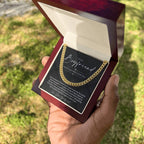 To My Boyfriend, Boyfriend Valentines Day Gift, Unique Boyfriend Birthday Gift, Promise Necklace, Best Gift for Boyfriend, Cuban Chain