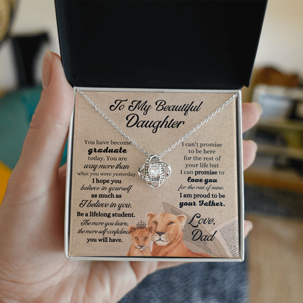 Gifts to Daughter from Dad, To My Daughter Necklace Gift, Father Daughter Necklace, Birthday Gift for Daughter from Dad, To My Daughter