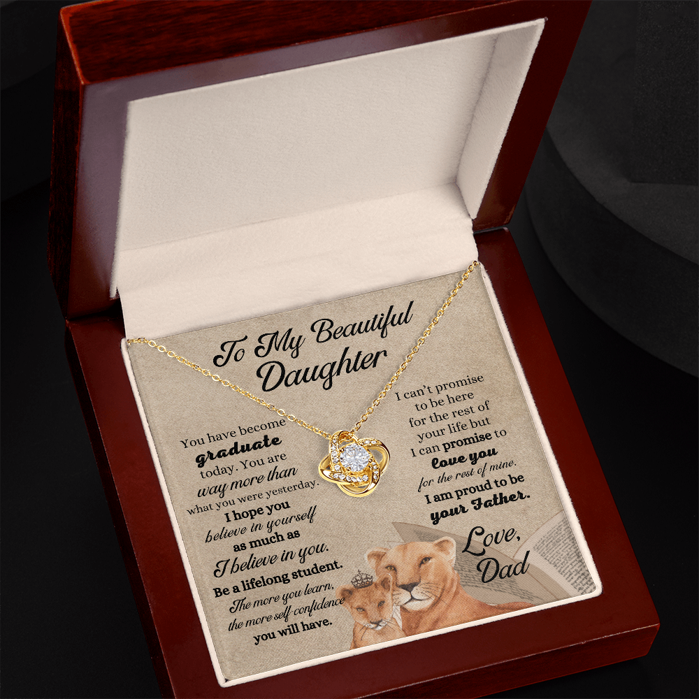 Gifts to Daughter from Dad, To My Daughter Necklace Gift, Father Daughter Necklace, Birthday Gift for Daughter from Dad, To My Daughter