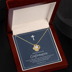Confirmation Gift For Girls, Confirmation Granddaughter, Love Knot Necklace, Confirmation Gift Ideas For Girls, Catholic Confirmation Gift