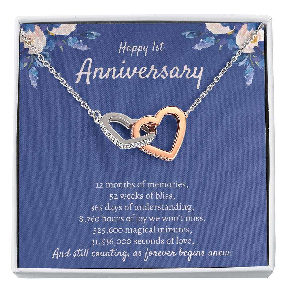 1 Year Anniversary Gift, 1st Anniversary Gift For Her, 1 Year Anniversary Gifts Ideas, 1 Year Anniversary Necklace