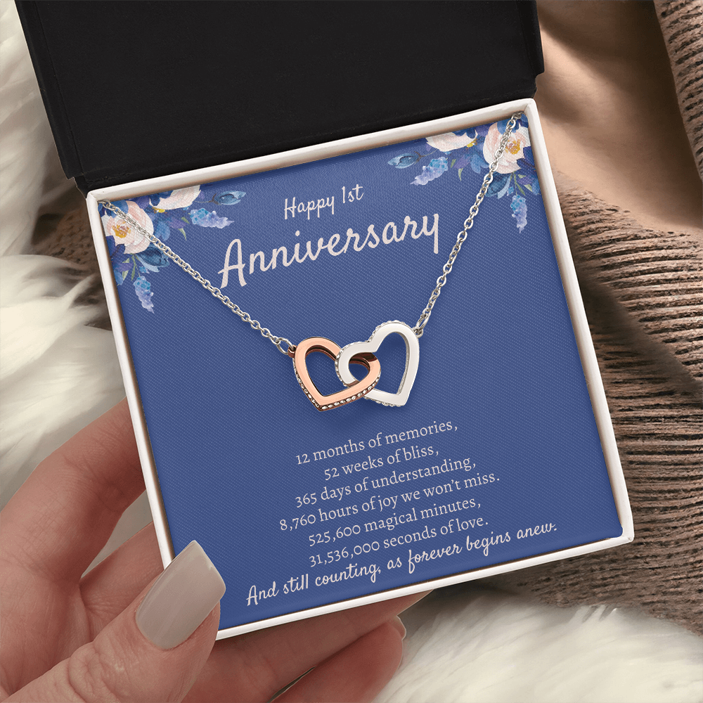 1 Year Anniversary Gift, 1st Anniversary Gift For Her, 1 Year Anniversary Gifts Ideas, 1 Year Anniversary Necklace