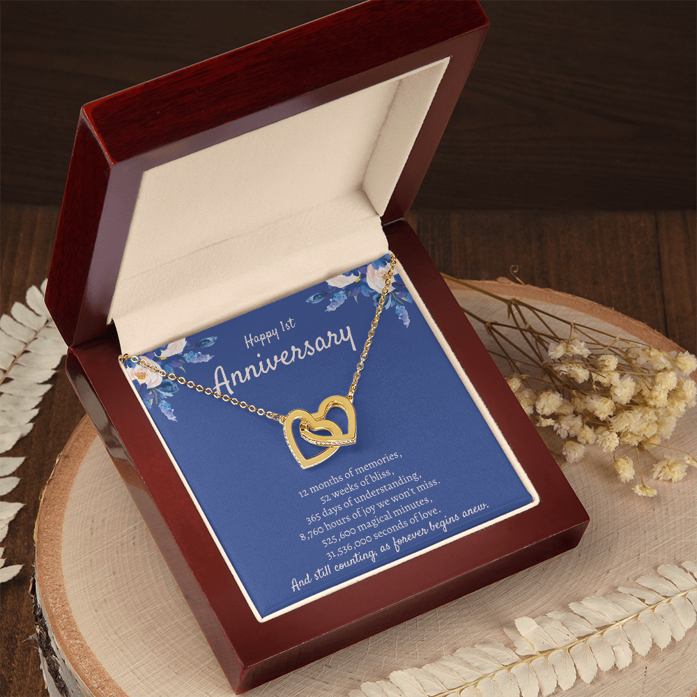 1 Year Anniversary Gift, 1st Anniversary Gift For Her, 1 Year Anniversary Gifts Ideas, 1 Year Anniversary Necklace