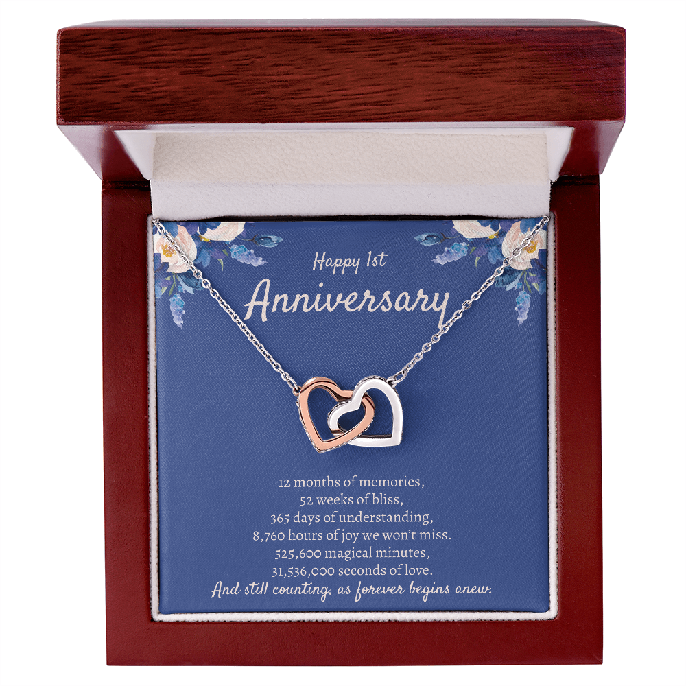 1 Year Anniversary Gift, 1st Anniversary Gift For Her, 1 Year Anniversary Gifts Ideas, 1 Year Anniversary Necklace