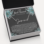 To My Best Friend On Your Wedding Day – Personalized Name Necklace, Custom Wedding Gift for Bride, Best Friend Wedding Jewelry, Made in USA