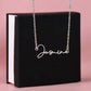 Personalized Name Necklace: Empowering Women with Inspirational Strength, Infertility Support, and Cancer Warrior Gifts