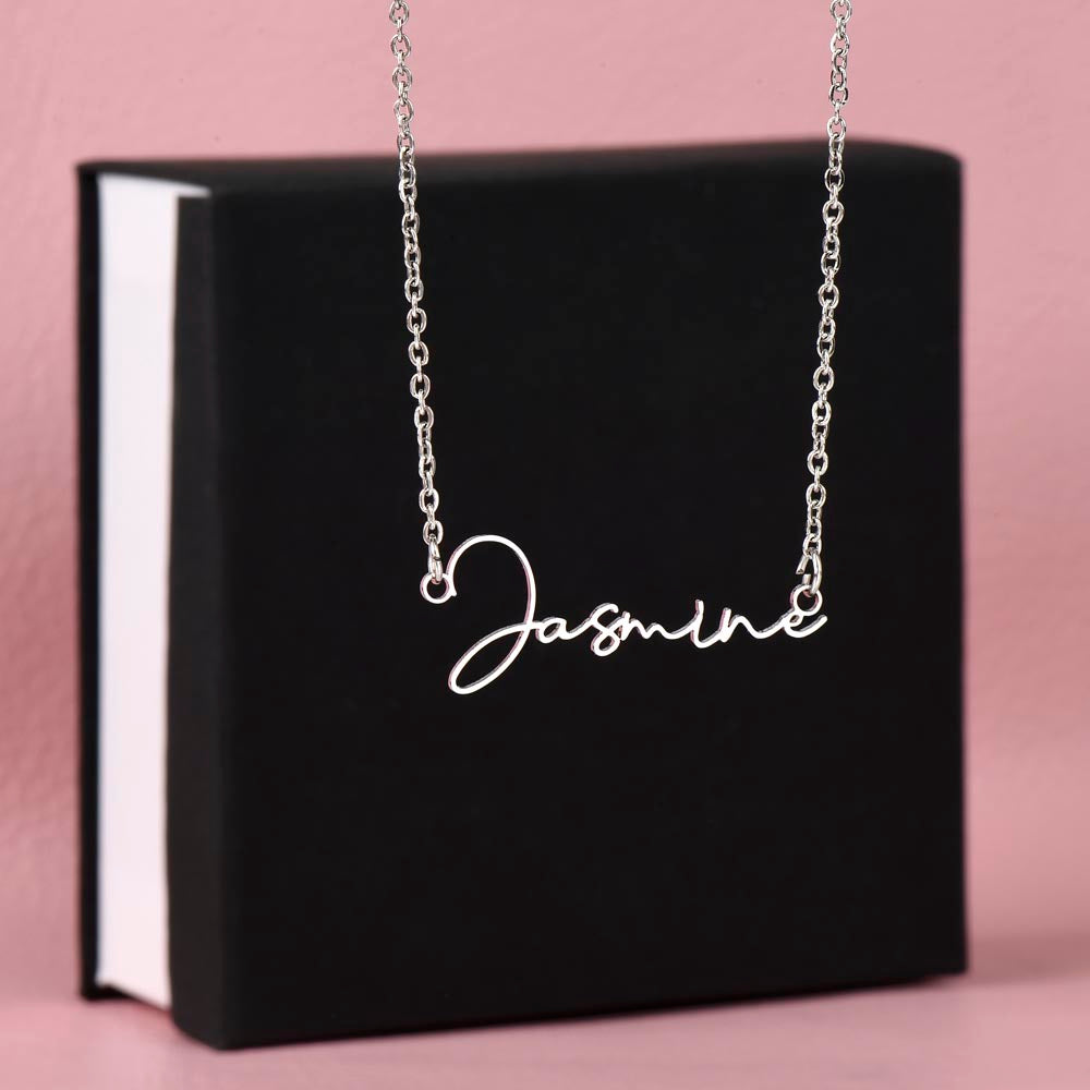 Personalized Name Necklace: Empowering Women with Inspirational Strength, Infertility Support, and Cancer Warrior Gifts