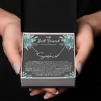 To My Best Friend On Your Wedding Day – Personalized Name Necklace, Custom Wedding Gift for Bride, Best Friend Wedding Jewelry, Made in USA