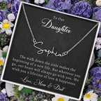 Wedding Name Necklace for Daughter