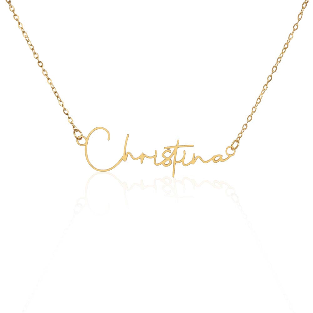 Meaningful Gift for Son's Girlfriend - Best Birthday & Christmas Gift - Jewelry Gift Box Included - Name Necklace