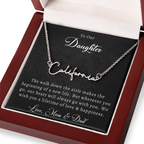 Wedding Name Necklace for Daughter