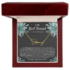 To My Best Friend On Your Wedding Day – Personalized Name Necklace, Custom Wedding Gift for Bride, Best Friend Wedding Jewelry, Made in USA