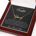 Wedding Name Necklace for Daughter