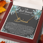 To My Best Friend On Your Wedding Day – Personalized Name Necklace, Custom Wedding Gift for Bride, Best Friend Wedding Jewelry, Made in USA