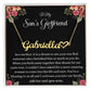 Meaningful Gift for Son's Girlfriend - Best Birthday & Christmas Gift - Jewelry Gift Box Included - Name Necklace