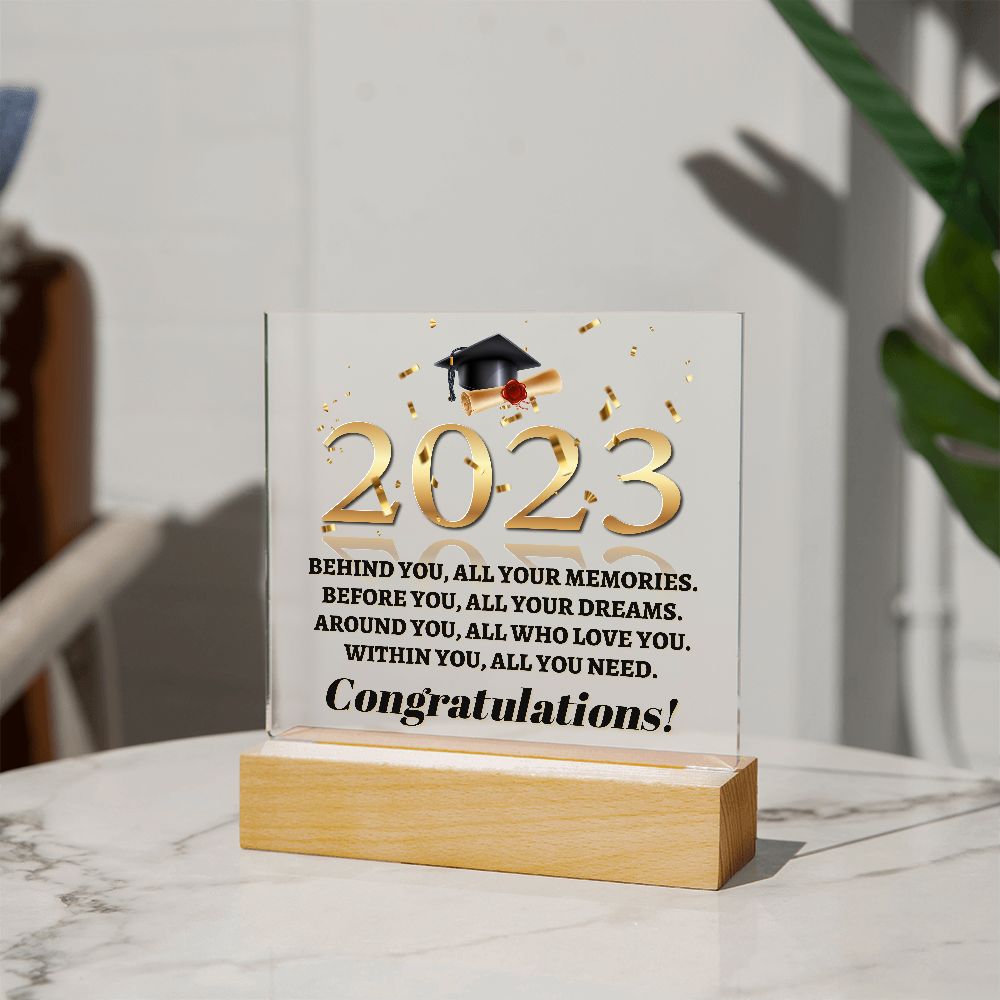 2023 Graduation Gift: Desk Ornament for Her/Him - High School & University Graduation Gifts for Boys & Girls - Table Centerpiece Paperweight