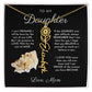 Necklace for Daughter: Heartfelt Message from Mom, Elegant Gift Box. Mother-Daughter Jewelry, Birthday Gift for Adult Daughters. Jewelry from Mom