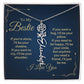 Best Friend Necklace, Best Friend Gift, Gift For Friend, Friendship, Personalized Necklace, Friend Forever Gifts, Flower Name Necklace