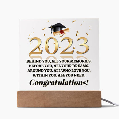 2023 Graduation Gift: Desk Ornament for Her/Him - High School & University Graduation Gifts for Boys & Girls - Table Centerpiece Paperweight
