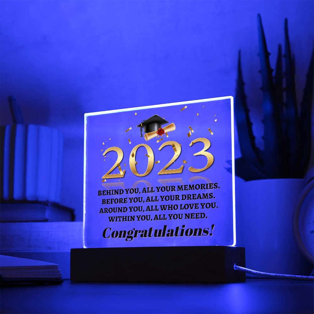 2023 Graduation Gift: Desk Ornament for Her/Him - High School & University Graduation Gifts for Boys & Girls - Table Centerpiece Paperweight