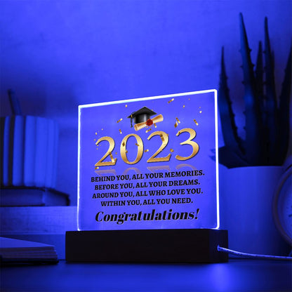 2023 Graduation Gift: Desk Ornament for Her/Him - High School & University Graduation Gifts for Boys & Girls - Table Centerpiece Paperweight