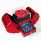 To My Sassenach – Forever Love Necklace & Rose Heart Box Gift Set