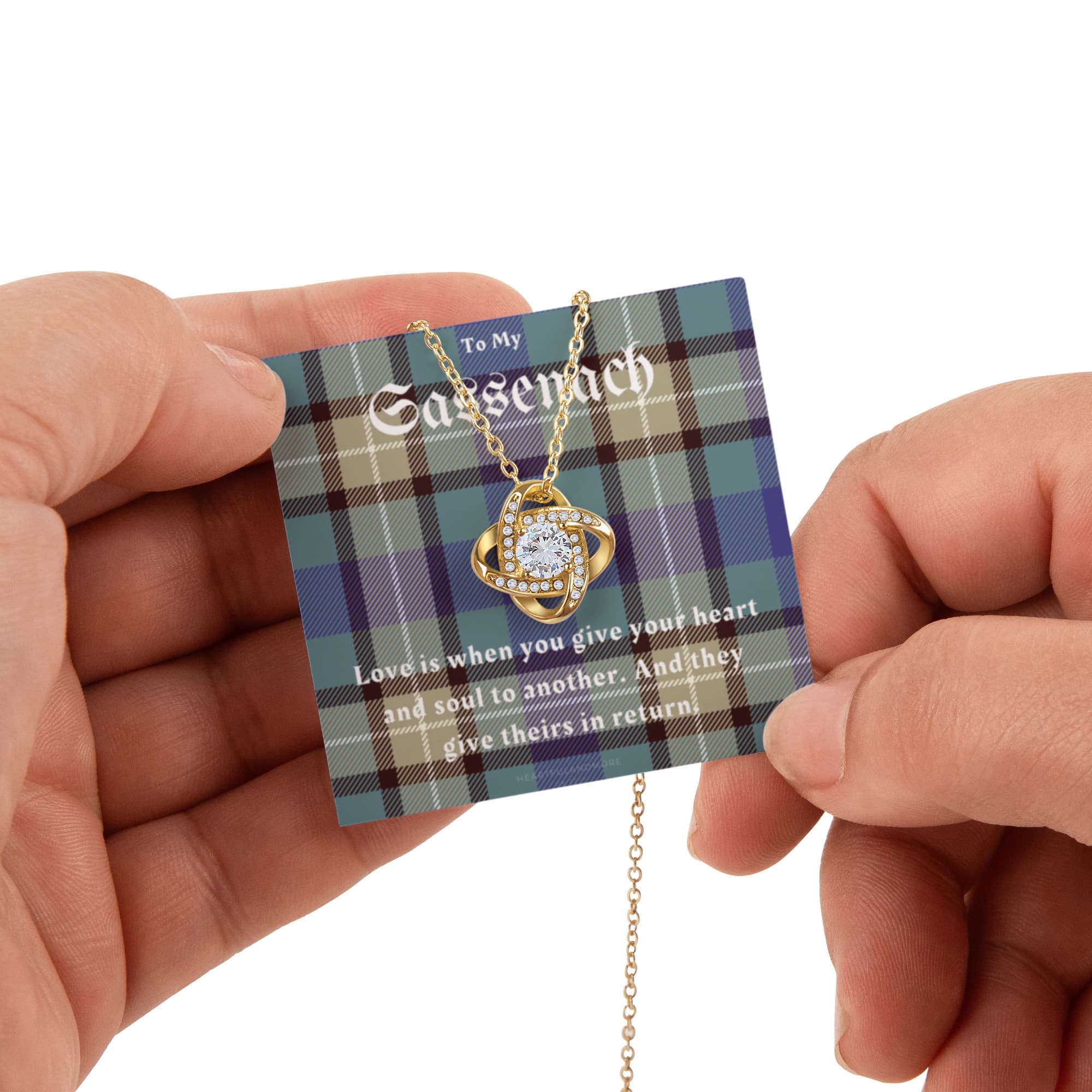 To My Sassenach – Love Knot Necklace & Preserved Rose Gift Box