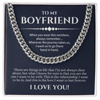 Boyfriend Cuban Chain Necklace, Promise Necklace For Boyfriend, Gifts For Boyfriend, Birthday, Christmas, Valentines Day Gift For Boyfriend
