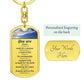 Custom Engraved Christian Keepsake for Men - Personalized Religious Gift - Unique Handcrafted Item