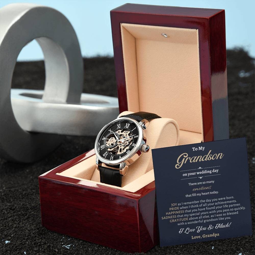 Groom Gift from Grandpa, To My Grandson on His Wedding Day, Grandson Wedding Day Gift, Wedding Gift for Grandson, Sentimental Wedding Gift