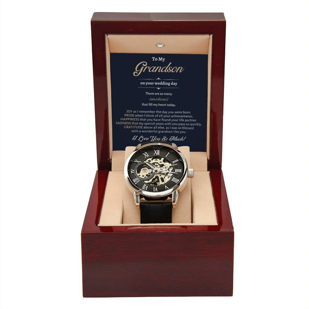 Groom Gift from Grandpa, To My Grandson on His Wedding Day, Grandson Wedding Day Gift, Wedding Gift for Grandson, Sentimental Wedding Gift