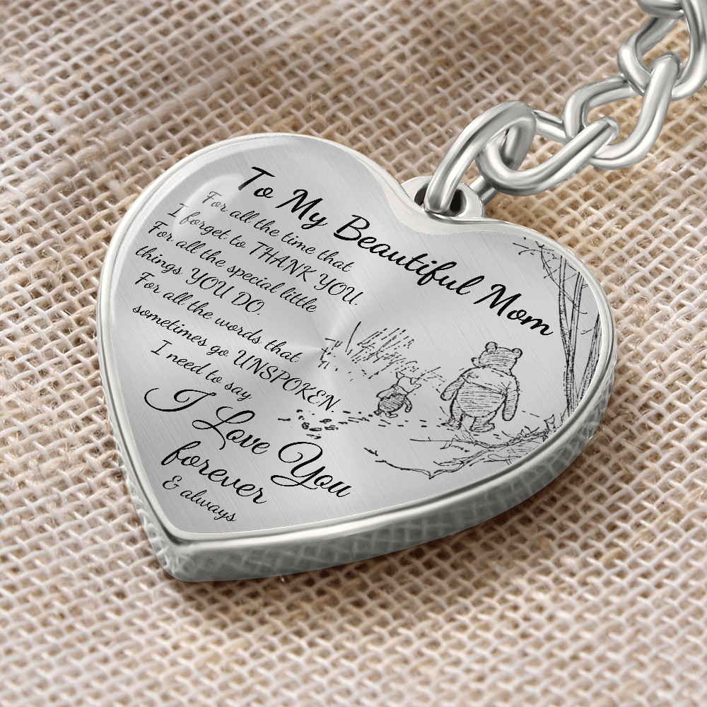 Personalized Keychain Gift for Mom, Birthday Gift for Mom, Mother's Day Gift for Mom, I Love You Mom Gift, Best Gift for Mom, Custom Gift